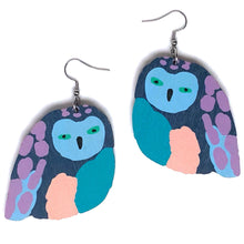 Load image into Gallery viewer, Birdie - Birch Plywood Earrings (multiple colour choices)