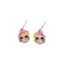 Load image into Gallery viewer, Crazy Granny - SMALL SIZE - Birch Plywood Earrings