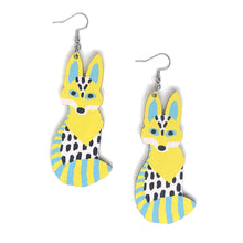 Load image into Gallery viewer, Fox - Birch Plywood Earrings