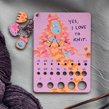 Load image into Gallery viewer, Knitting Orangutan - Knitting Needle Sizer Set