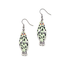 Load image into Gallery viewer, Norppa the Ringed Seal - SMALL SIZE - Birch Plywood Earrings