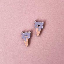 Load image into Gallery viewer, Teddy Bear Ice Cream - Studs