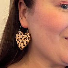 Load image into Gallery viewer, Two-in-one Leopard - Birch Plywood Earrings