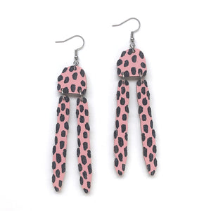 Vision -Birch Plywood Earrings(multiple colour choices)