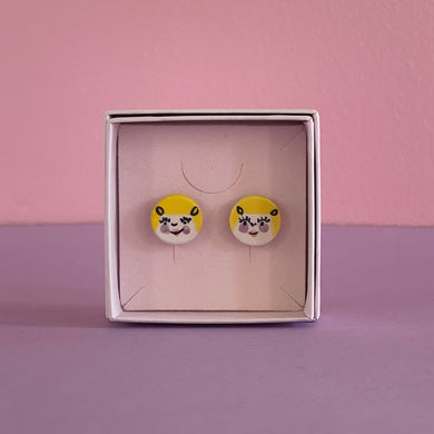 Ceramic Stud Earrings / Girl Studs / 10
