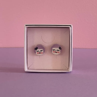 Ceramic Stud Earrings / Girl Studs / 11