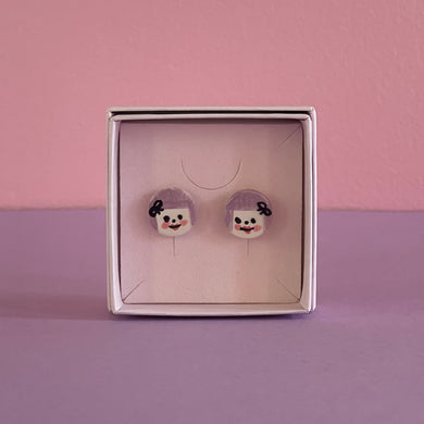 Ceramic Stud Earrings / Girl Studs / 12