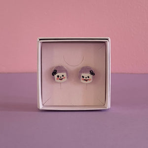 Ceramic Stud Earrings / Girl Studs / 12