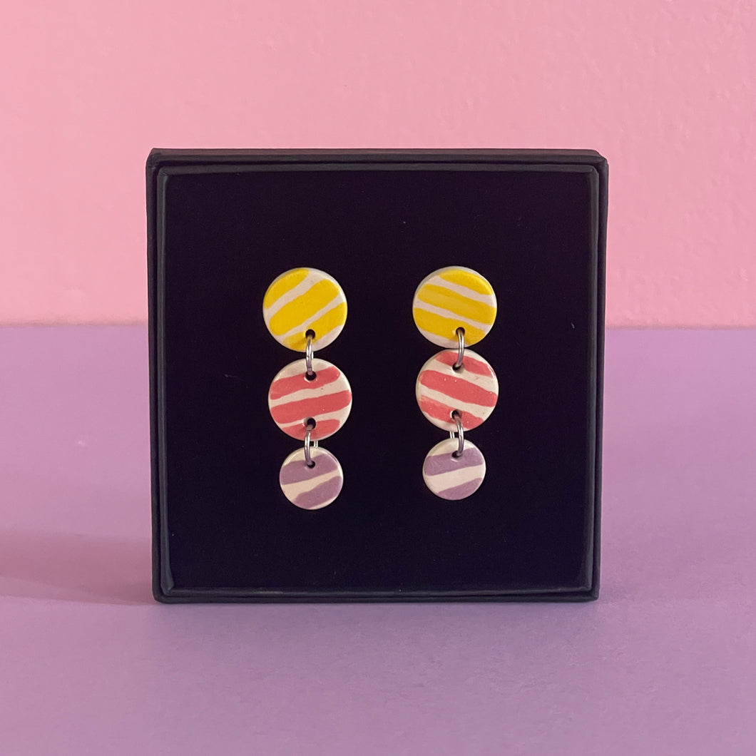 Ceramic Stud Earrings / Design 43
