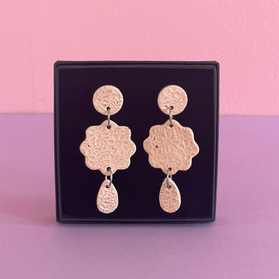 Ceramic Stud Earrings / Design 56