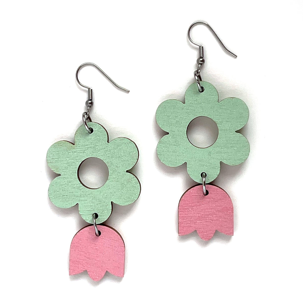 Korupaja Flowers –Mint and Pale Pink