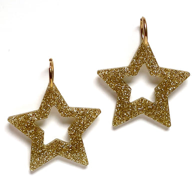 Glitter Star Big Gold