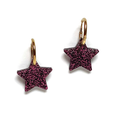 Glitter Star Purple