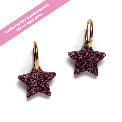 Glitter Star Purple