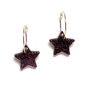 Glitter Star Purple