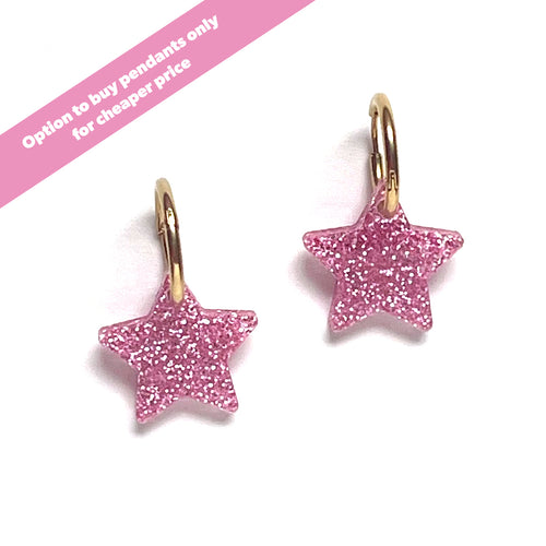 Glitter Star Pink