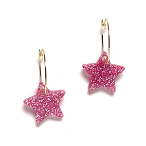 Glitter Star Pink