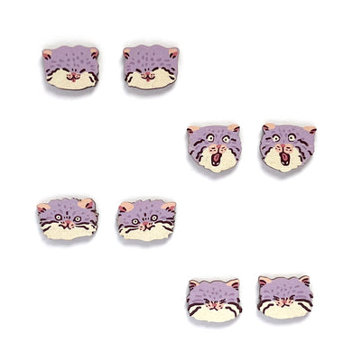 Manul Stud Earring Set