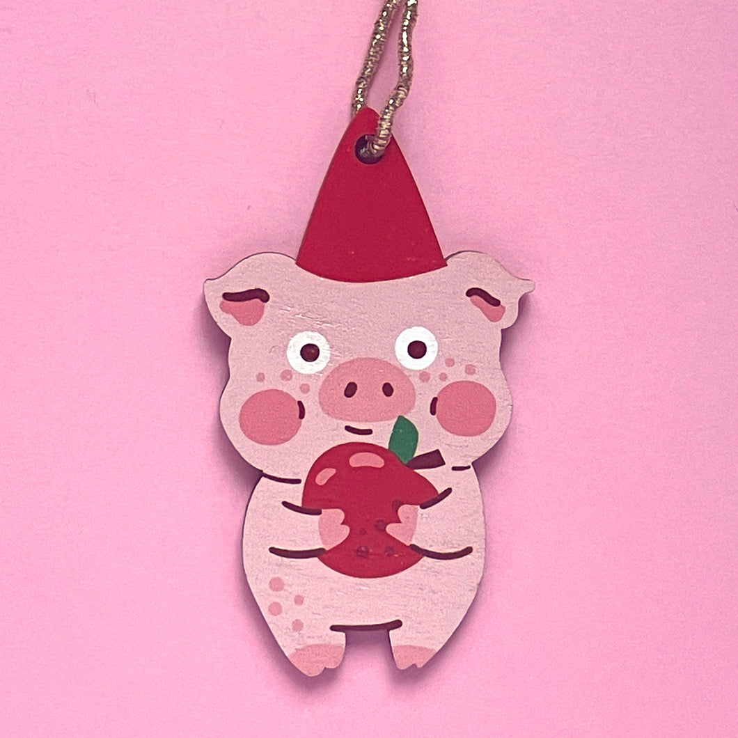 Xmas Piggy - Christmas Tree Ornament