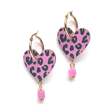 Load image into Gallery viewer, 2-in-1 Leopard Love - Plywood Earrings