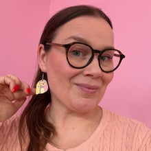 Load image into Gallery viewer, Sample Birdie  - Birch Plywood Earrings