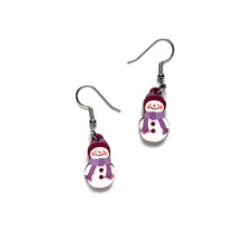 Load image into Gallery viewer, Snowman – Mini Earrings