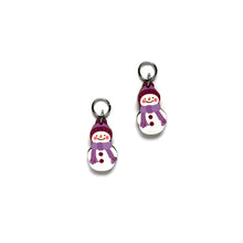 Load image into Gallery viewer, Snowman – Mini Earrings
