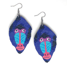 Load image into Gallery viewer, Baboon - Birch Plywood Earrings