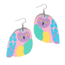 Load image into Gallery viewer, Birdie - Birch Plywood Earrings (multiple colour choices)