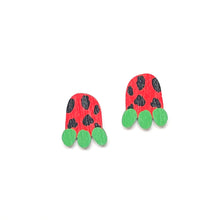 Load image into Gallery viewer, Granny&#39;s Choice - Birch Plywood Stud Earrings (multiple colour choices)