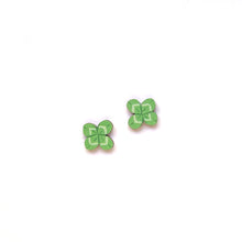 Load image into Gallery viewer, Lucky clover - Birch Plywood Earrings