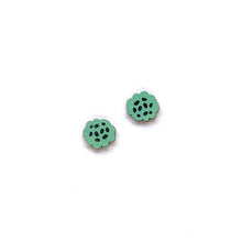 Load image into Gallery viewer, Liquorice - Birch Plywood Stud Earrings