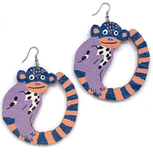 Load image into Gallery viewer, Monkey - LARGE SIZE - Birch Plywood Earrings