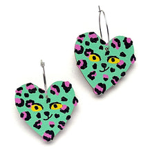 Load image into Gallery viewer, Two-in-one Leopard - Birch Plywood Earrings