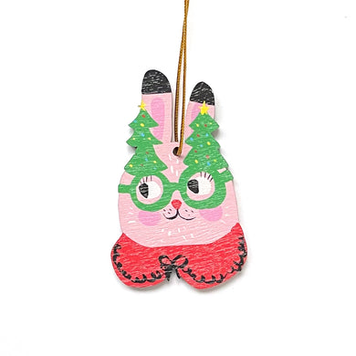 Christmas Bunny Christmas tree ornament