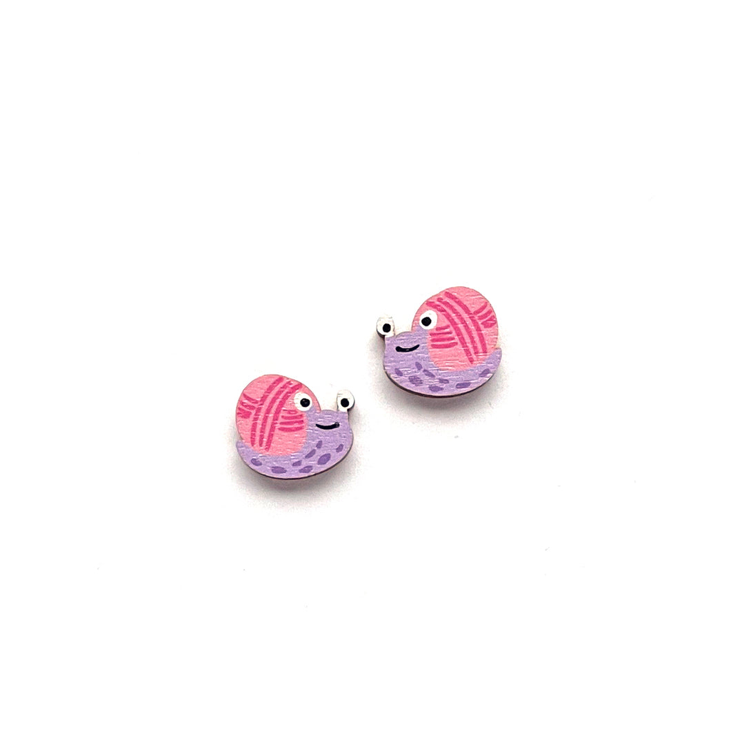 Yarn Snails - Mini Studs